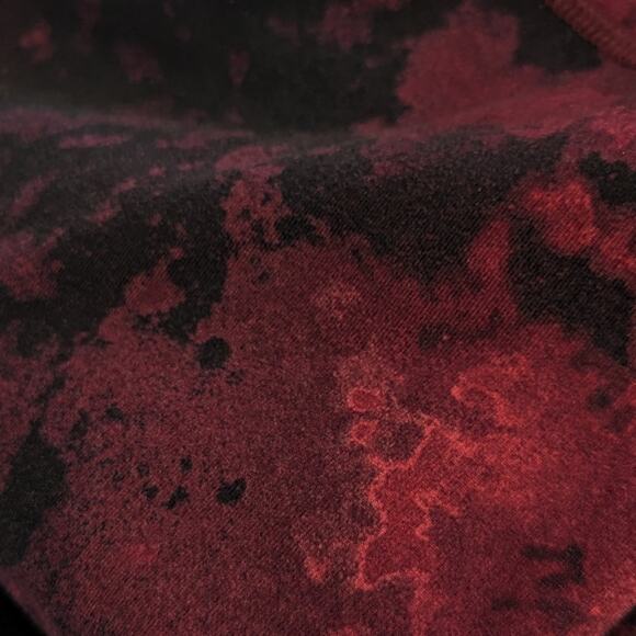 Old Navy Active Marbled Maroon and Black Print Leggings sz Large - Picture 6 of 6